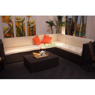 Móveis de vime para sala de estar + sofá de estilo + sofá de jardim + impermeável